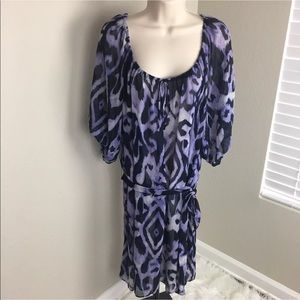 Lane Bryant 22 2X  tunic blouse dress scrunch